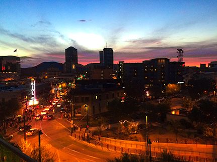 Downtown Tucson AZ Sunset